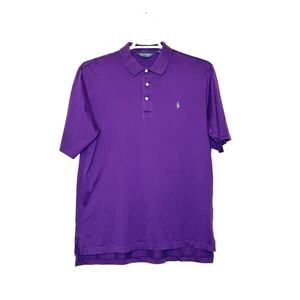 Ralph Lauren Polo Golf purple short sleeves golf shirt size Medium